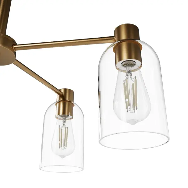 Lochemeade Five Light Chandelier in Alturas Gold - Image 26