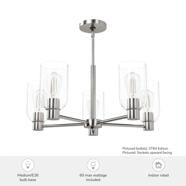 Lochemeade Five Light Chandelier in Alturas Gold - Image 8