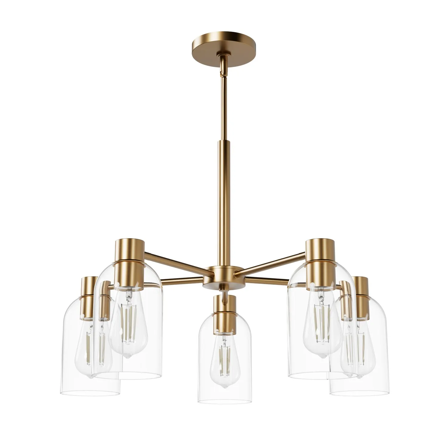 Lochemeade Five Light Chandelier in Alturas Gold