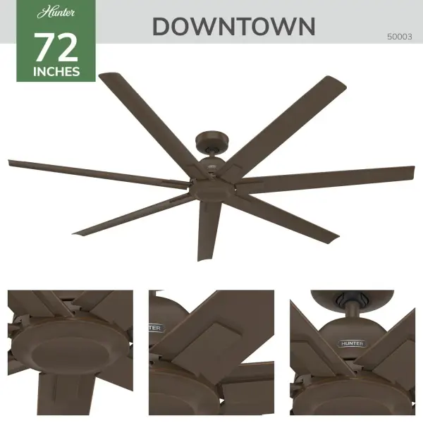 Downtown 72" Ceiling Fan in Bronze - Image 8