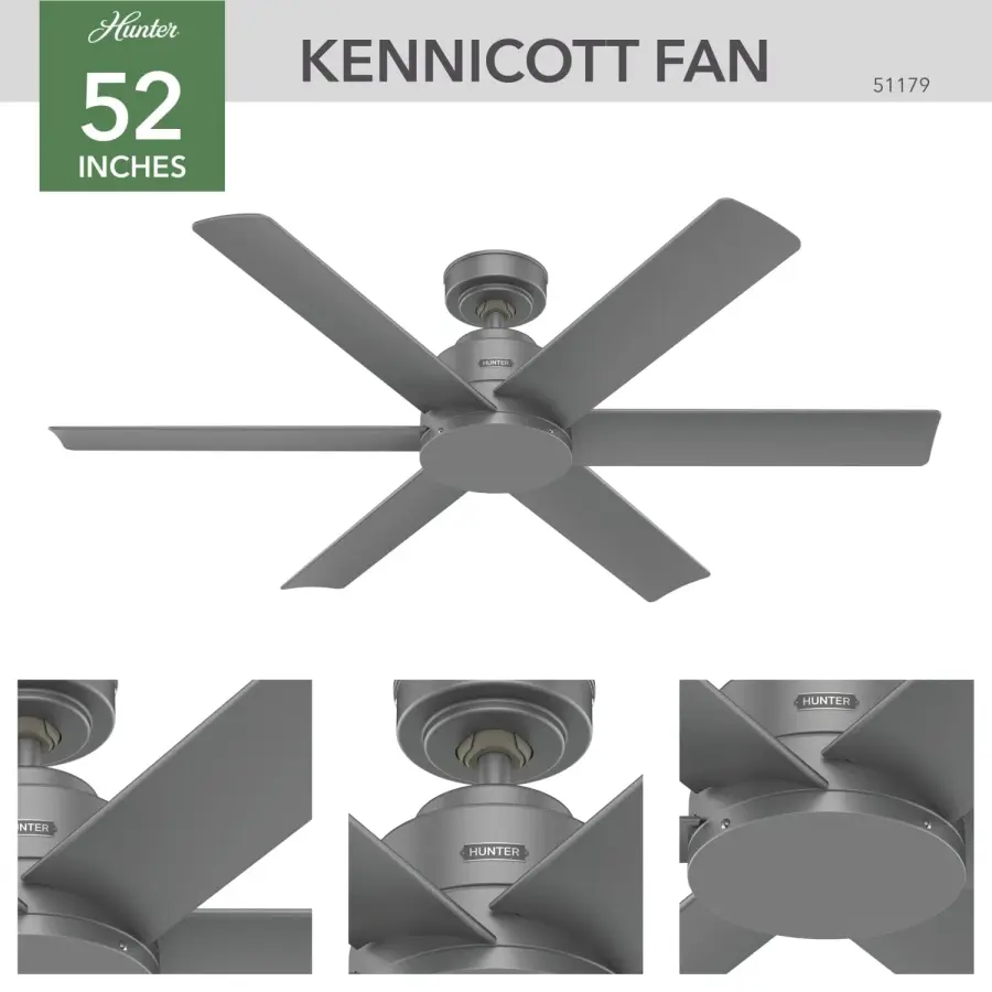 Kennicott 52" Ceiling Fan in Luxe Gold - Image 8