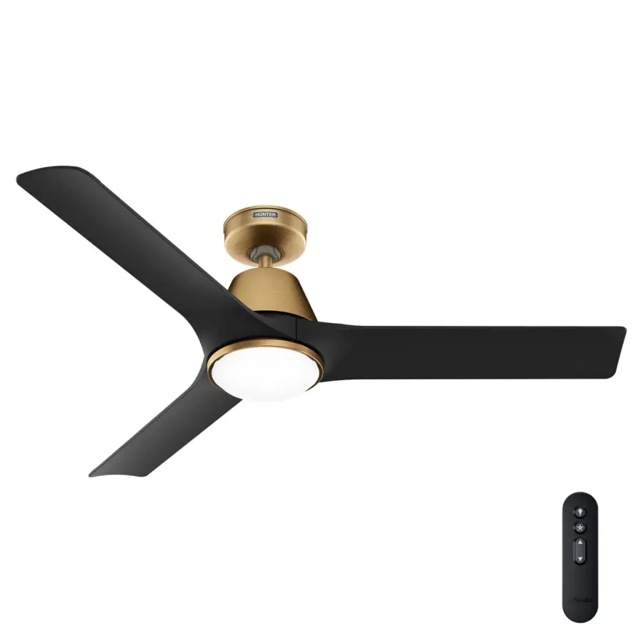 Aeronaut 52" Ceiling Fan with LED Light in Matte White - Image 1