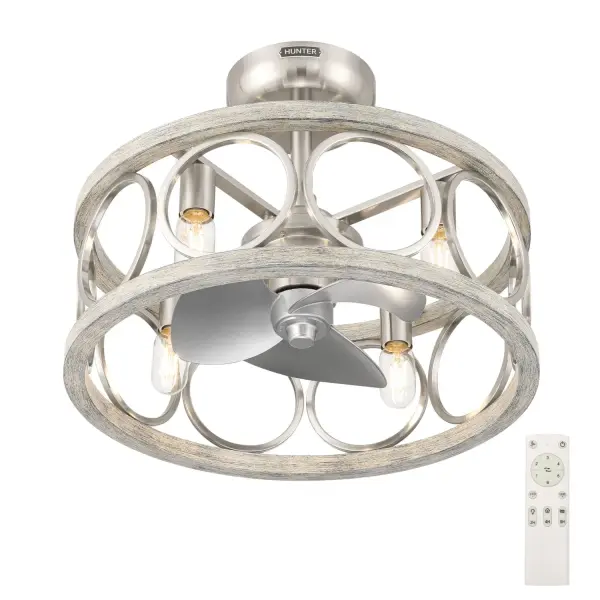 Haven Fandelier 22" in Brushed Nickel - Image 1