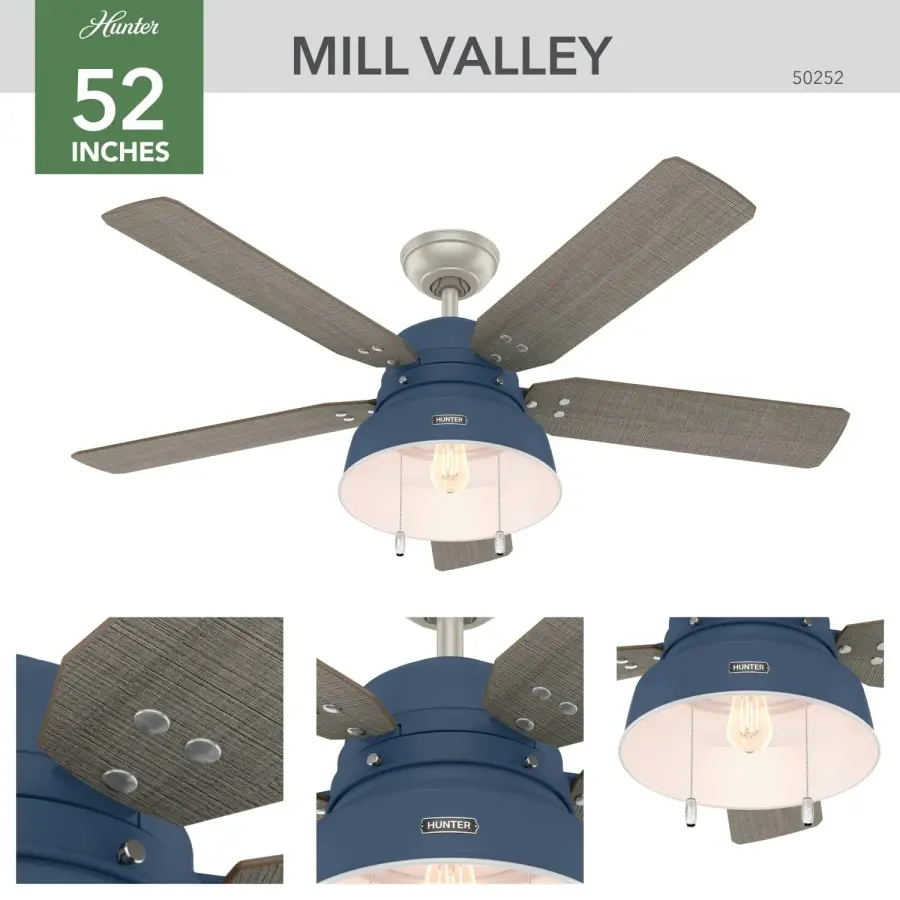 Mill Valley Outdoor with Light 52 inch - Image 6