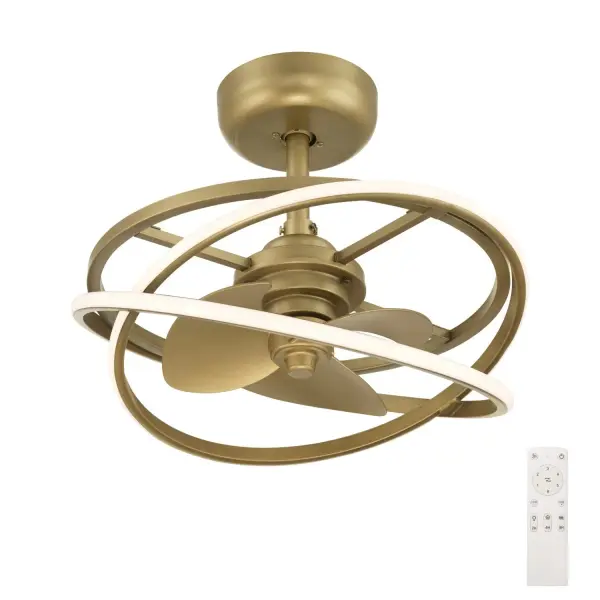 The Cirro combines chandelier elegance with powerful fan performance in a 20-inch footprint. Its 6-speed DC motor delivers 674 CFM airflow with exceptional efficiency, while integrated LED lighting provides dimmable illumination—all controlled via remote.