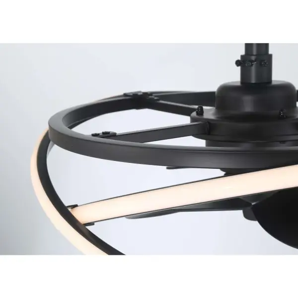 Cirro 20" Fandelier in Matte Black - Image 21