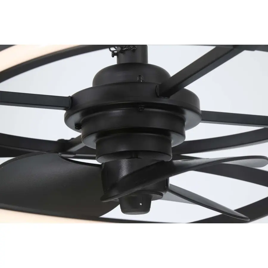 Cirro 20" Fandelier in Matte Black - Image 23