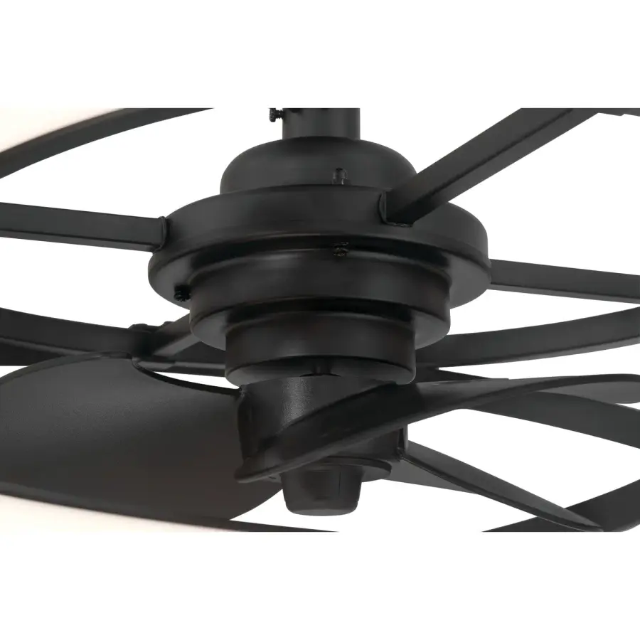 Cirro 20" Fandelier in Matte Black - Image 25