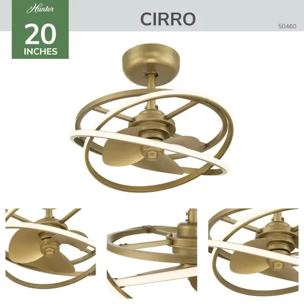 Cirro 20" Fandelier in Matte Black - Image 5