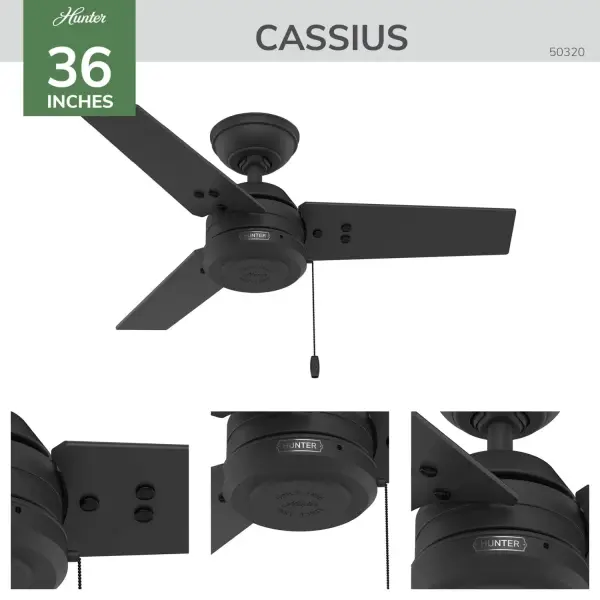 Cassius 36" Ceiling Fan in Noble Bronze - Image 4