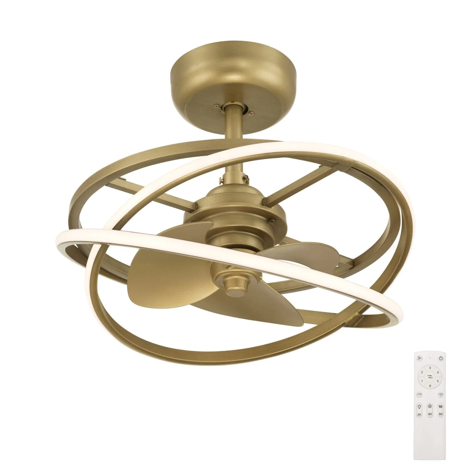 Cirro Fandelier 20" in Luxe Gold
