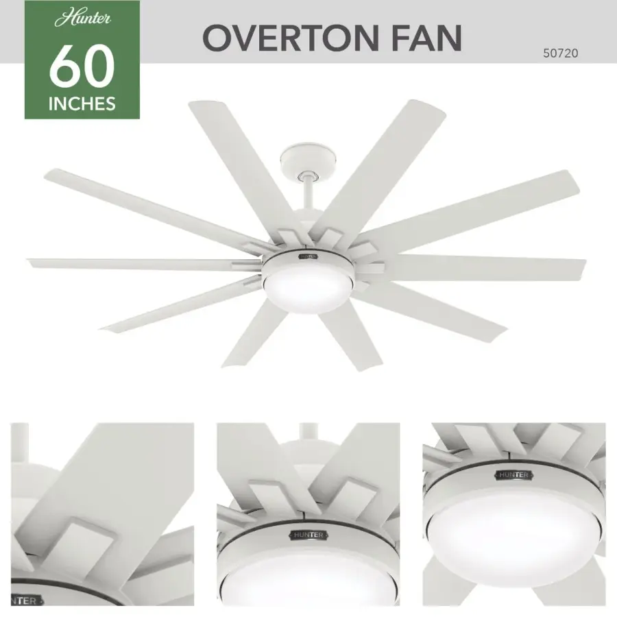 Overton Outdoor ENERGY STAR with LED Light 60 inch - Image 6