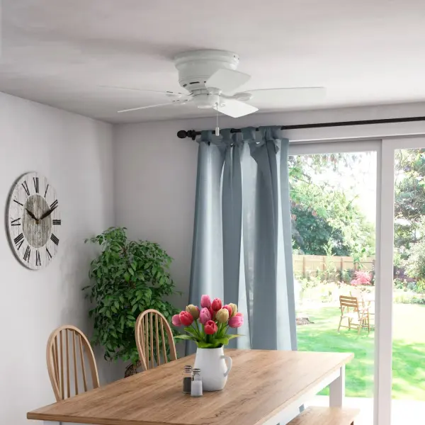 Low Profile 42" Ceiling Fan in Matte Black - Image 11