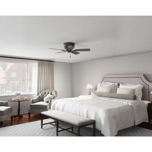 Low Profile 42" Ceiling Fan in Matte Black - Image 12