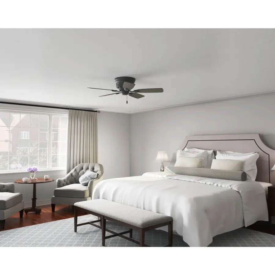Low Profile 42" Ceiling Fan in Matte Black - Image 12