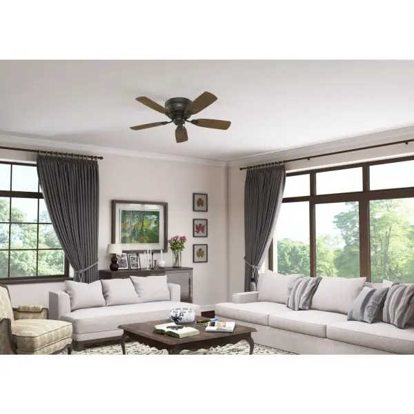 Low Profile 42" Ceiling Fan in Matte Black - Image 13