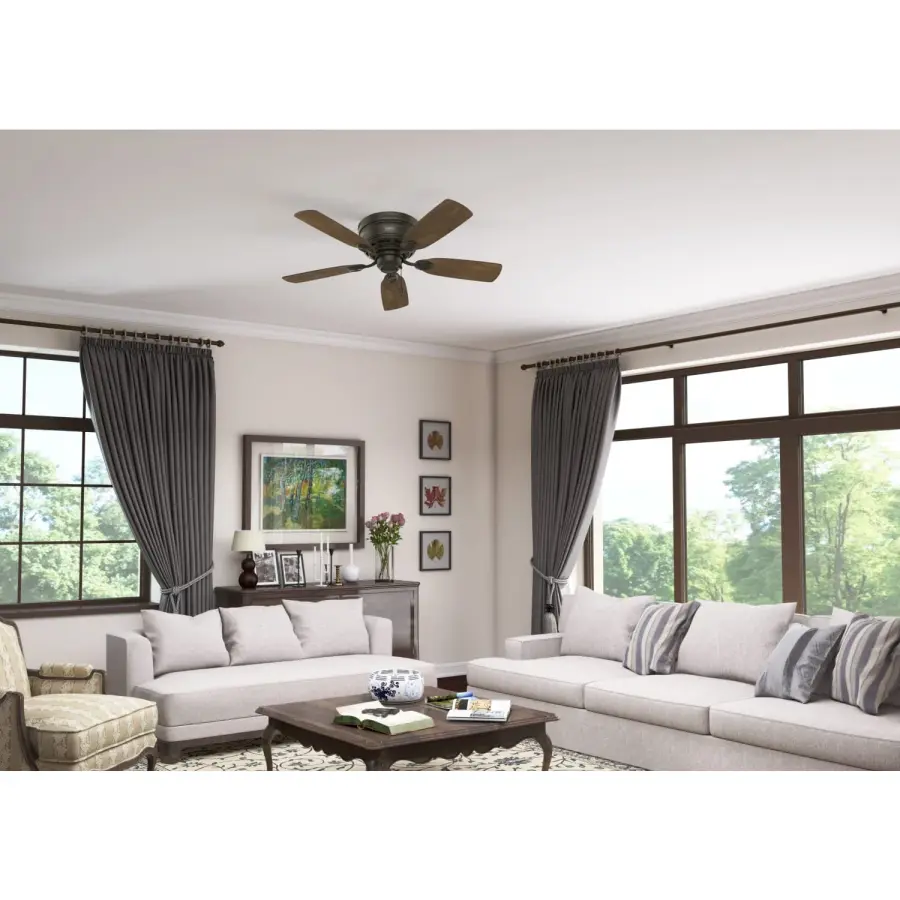 Low Profile 42" Ceiling Fan in Matte Black - Image 13