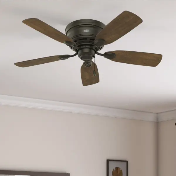 Low Profile 42" Ceiling Fan in Matte Black - Image 17