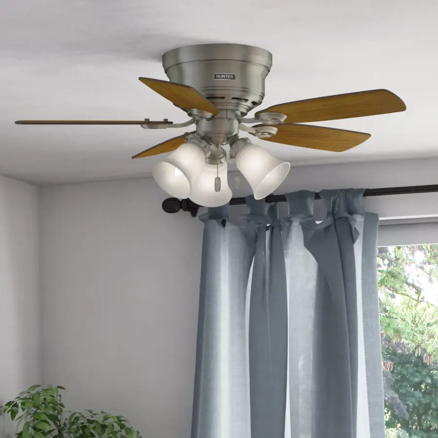 Low Profile 42" Ceiling Fan in Matte Black - Image 18