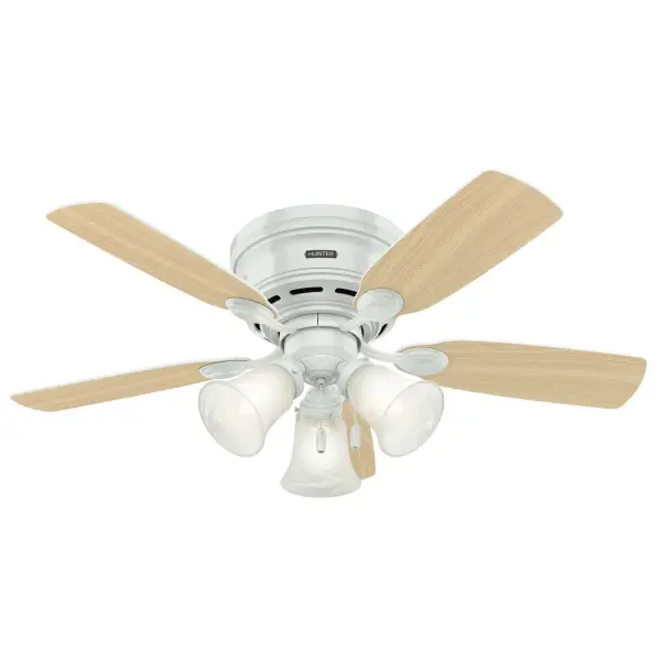 Low Profile 42" Ceiling Fan in Matte Black - Image 45
