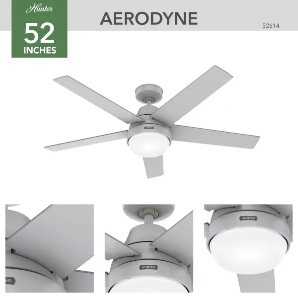 Aerodyne Indoor Smart Fan with LED Light 52 inch with Remote - Image 5