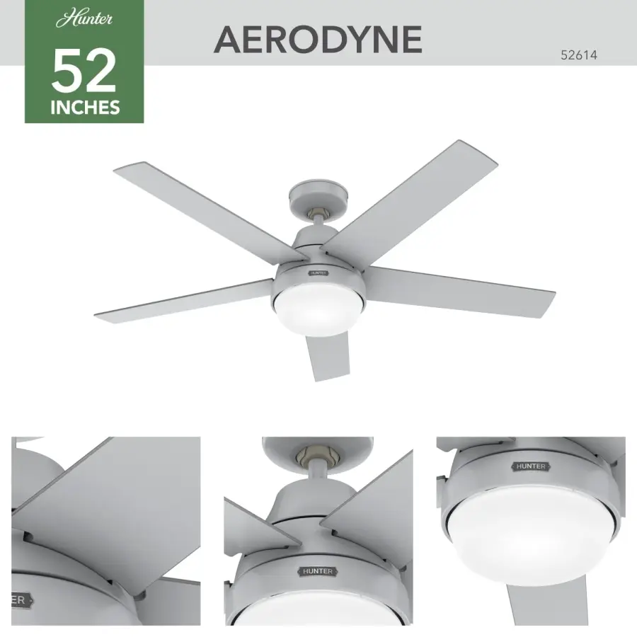 Aerodyne Indoor Smart Fan with LED Light 52 inch with Remote - Image 5