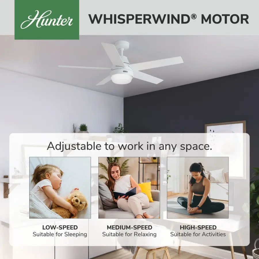 Aerodyne Indoor Smart Fan with LED Light 52 inch with Remote - Image 75