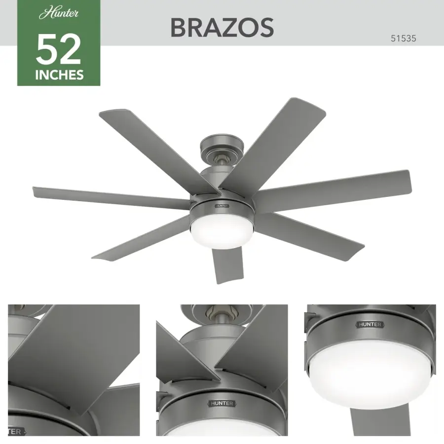 Brazos Outdoor ENERGY STAR with LED Light 52 inch - Image 4