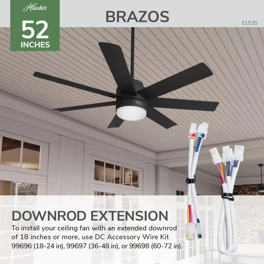 Brazos Outdoor ENERGY STAR with LED Light 52 inch - Image 52