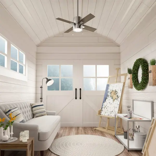 Beck 42" Ceiling Fan with LED Light in Matte Black - Image 12