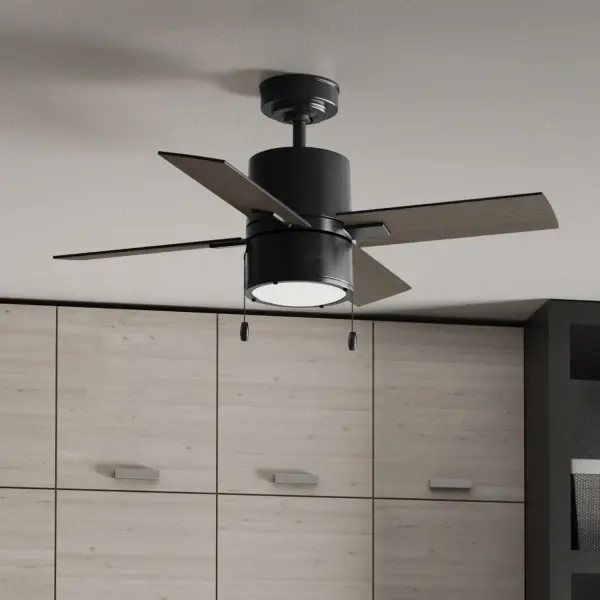 Beck 42" Ceiling Fan with LED Light in Matte Black - Image 13