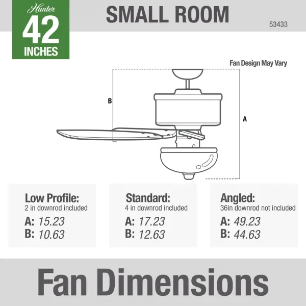 Beck 42" Ceiling Fan with LED Light in Matte Black - Image 22