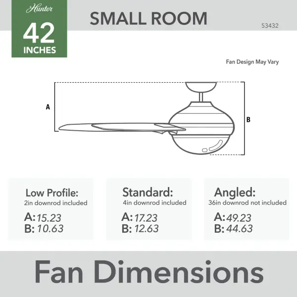 Beck 42" Ceiling Fan with LED Light in Matte Black - Image 24