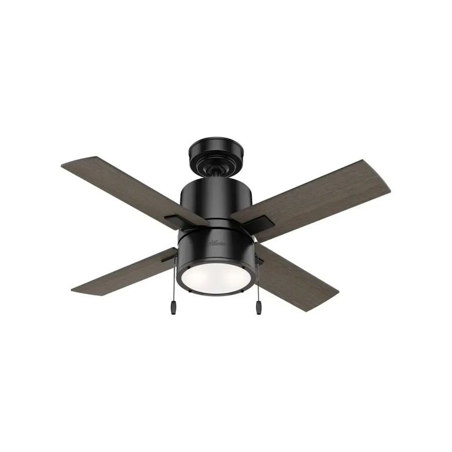 Beck 42" Ceiling Fan with LED Light in Matte Black - Image 4