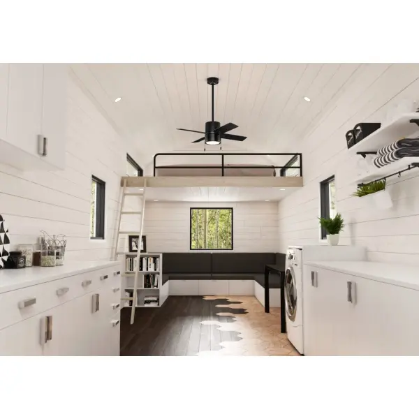 Beck 42" Ceiling Fan with LED Light in Matte Black - Image 10