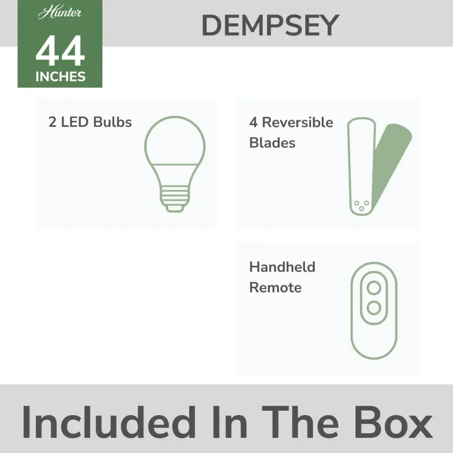 Dempsey Low Profile with Light 44 inch - Image 49