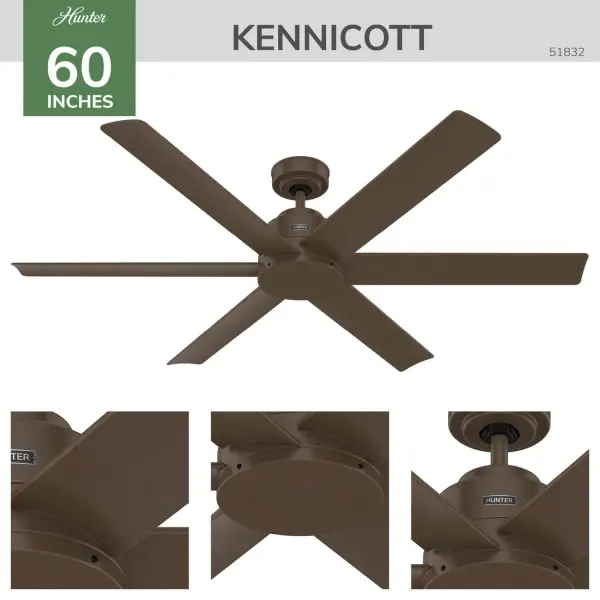 Kennicott 60" Ceiling Fan in Fresh White - Image 7