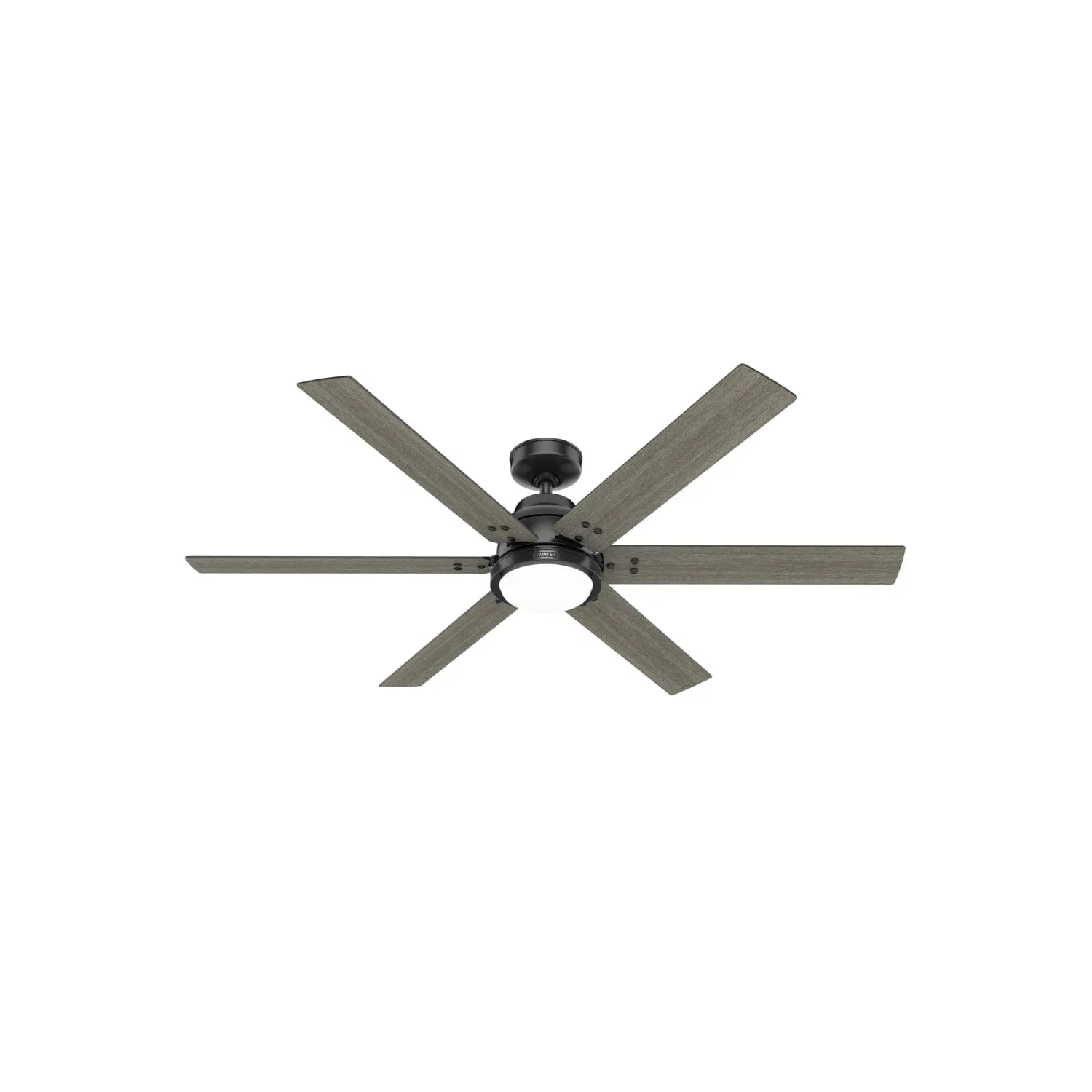 Gravity 60" Ceiling Fan with LED Light in Matte Black