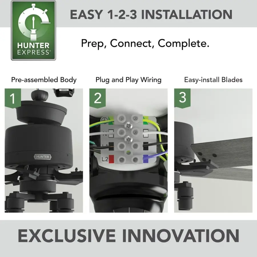 Techne Indoor Smart Fan with 4 Lights 52 inch with Remote - Image 5