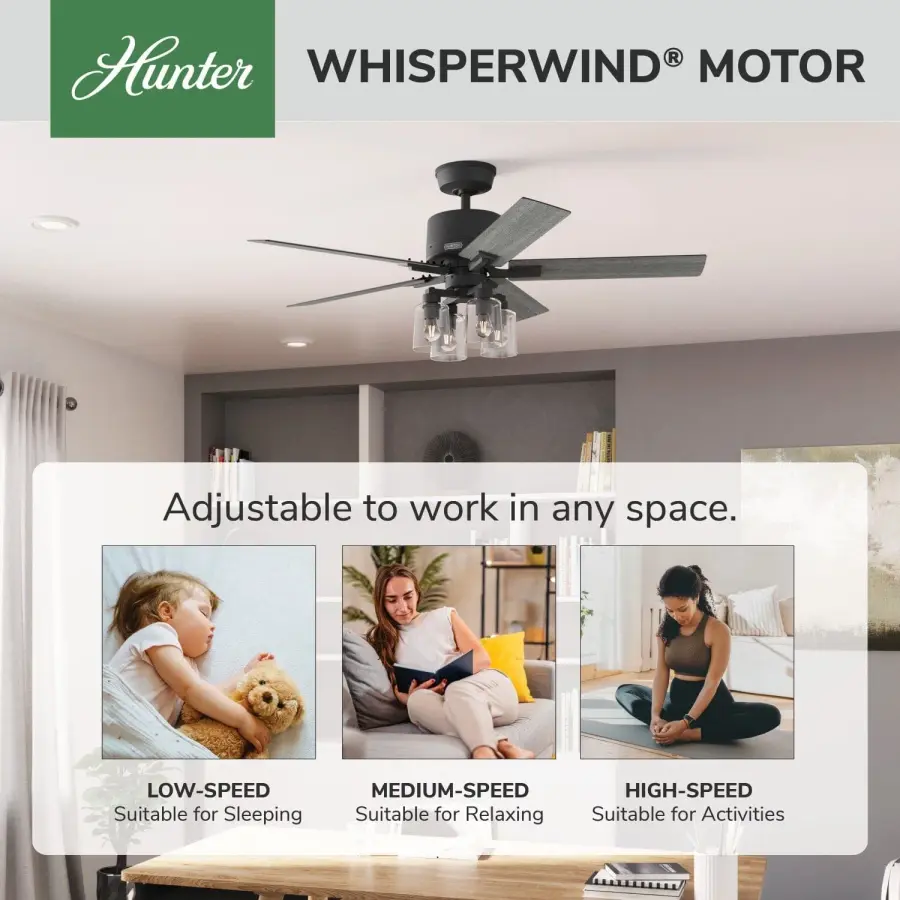 Techne Indoor Smart Fan with 4 Lights 52 inch with Remote - Image 60