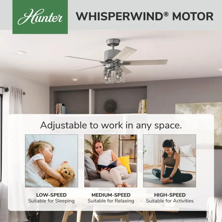 Techne Indoor Smart Fan with 4 Lights 52 inch with Remote - Image 61