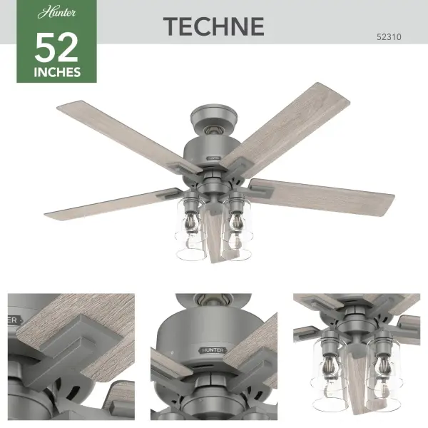 Techne Indoor Smart Fan with 4 Lights 52 inch with Remote - Image 9