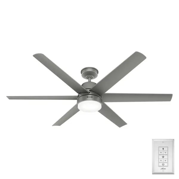 The Skysail delivers exceptional airflow with WeatherMax technology for outdoor durability. Its 6-blade design moves 4,676 CFM while maintaining energy efficiency at 293 CFM/W. Integrated LED lighting and wall control provide convenience.