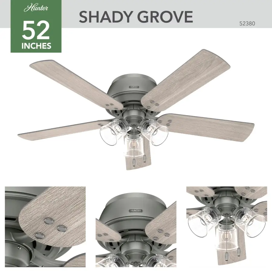 Shady Grove Low Profile with 3 Lights 52 inch - Image 8