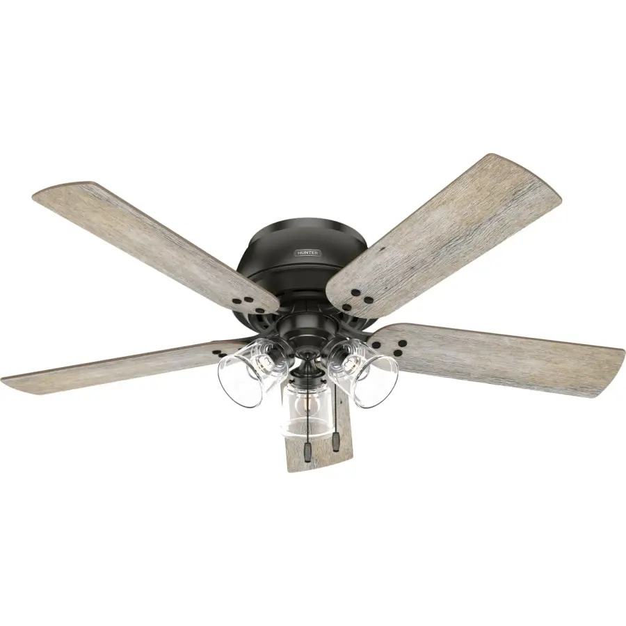 Shady Grove 52" Ceiling Fan with Light Kit in Matte Silver - Image 1