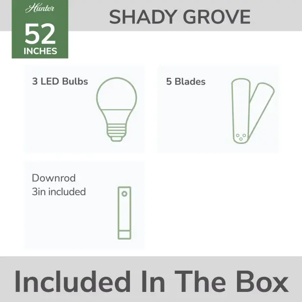 Shady Grove with 3 lights 52 inch - Image 25