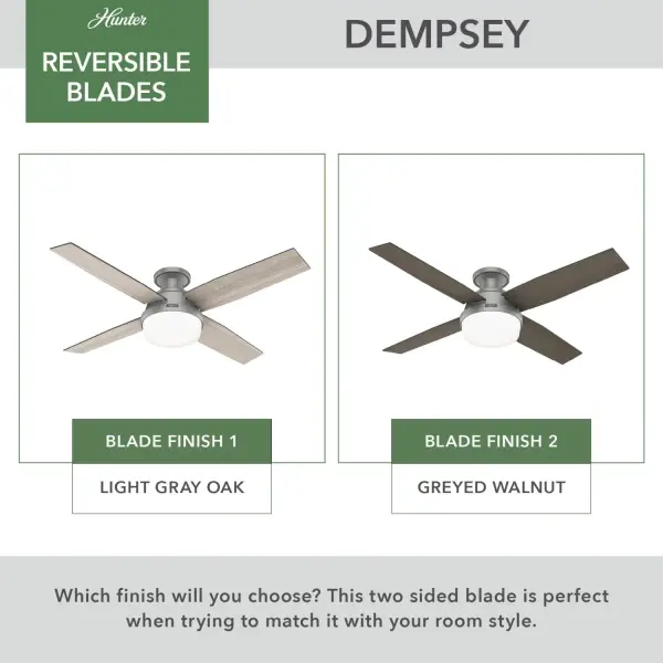 Dempsey Low Profile with Light 52 inch - Image 90