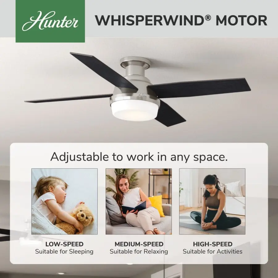 Dempsey Low Profile with Light 52 inch - Image 95