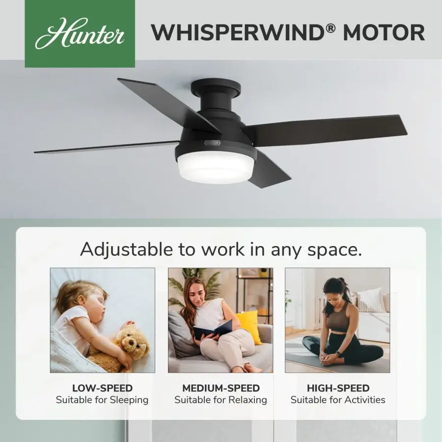 Dempsey Low Profile with Light 52 inch - Image 99