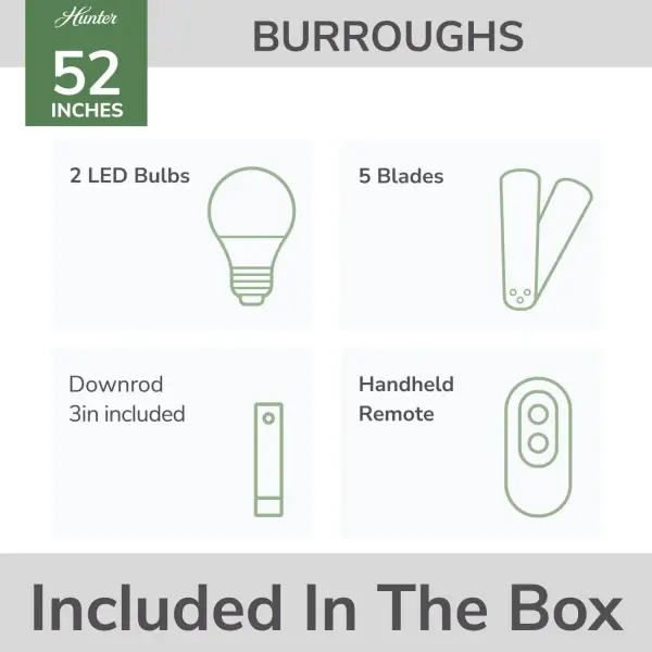 Burroughs 2 LED Lights 52inch - Image 19